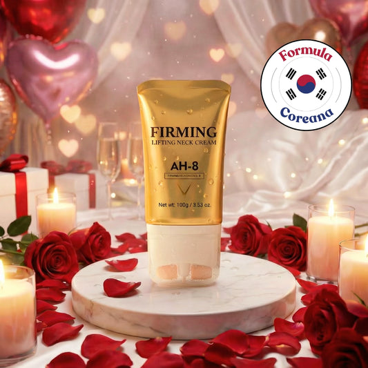 Creme com rolo reafirmante para queixo, pescoço e papada ah-8 3 em 1  - FIRMAX™