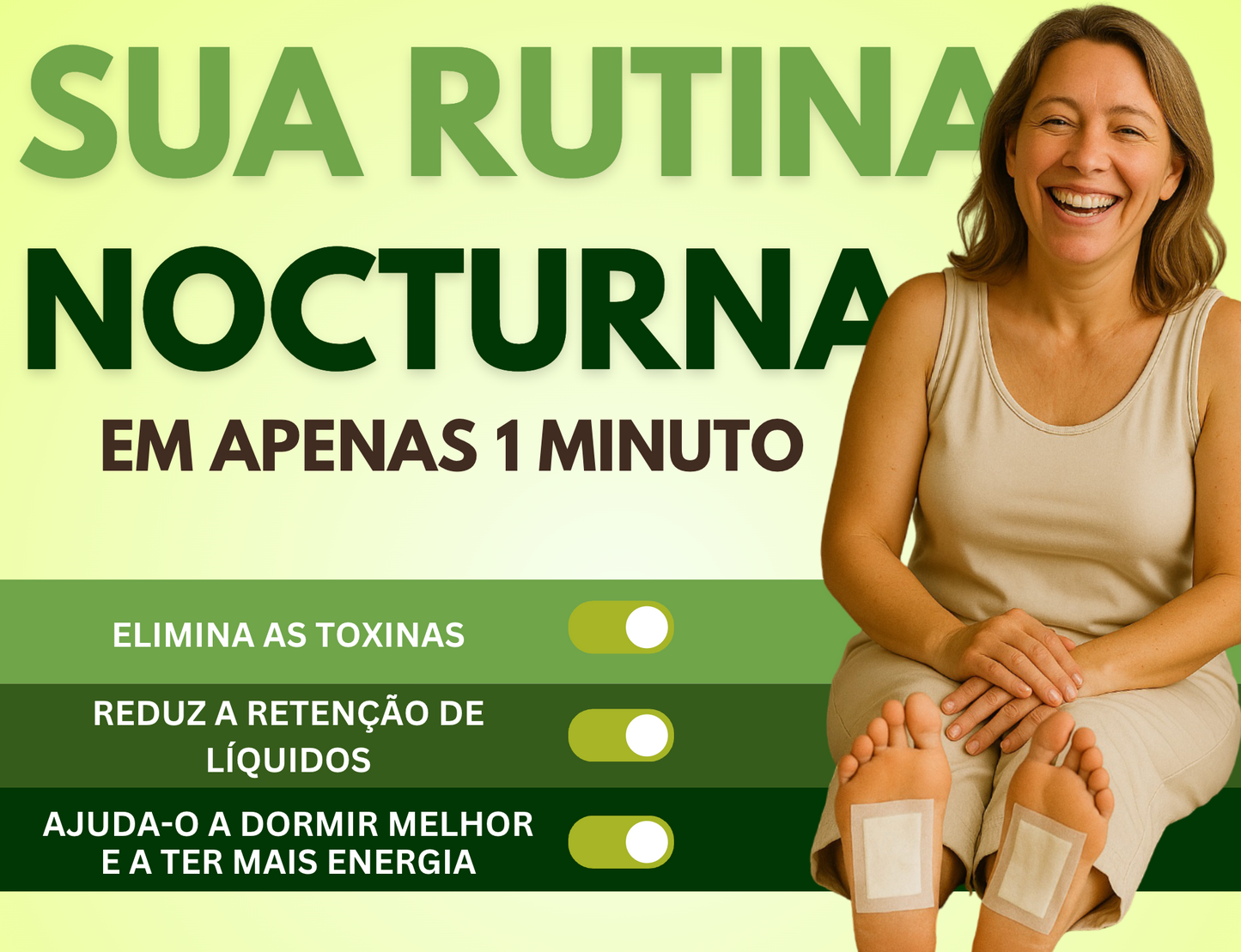 DETOXFEET™ – 10 ADESIVOS PARA DESINTOXICAR, DESCANSAR E RENOVAR DURANTE A NOITE