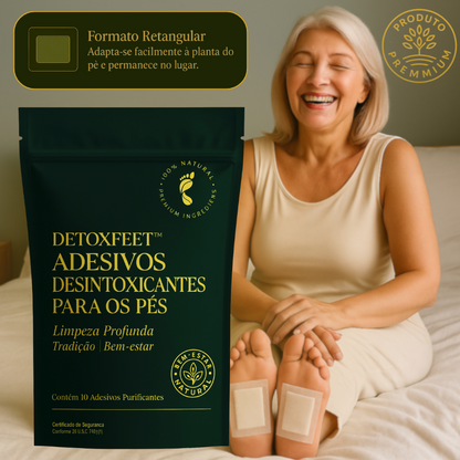 DETOXFEET™ – 10 ADESIVOS PARA DESINTOXICAR, DESCANSAR E RENOVAR DURANTE A NOITE