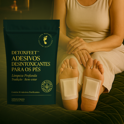DETOXFEET™ – 10 ADESIVOS PARA DESINTOXICAR, DESCANSAR E RENOVAR DURANTE A NOITE