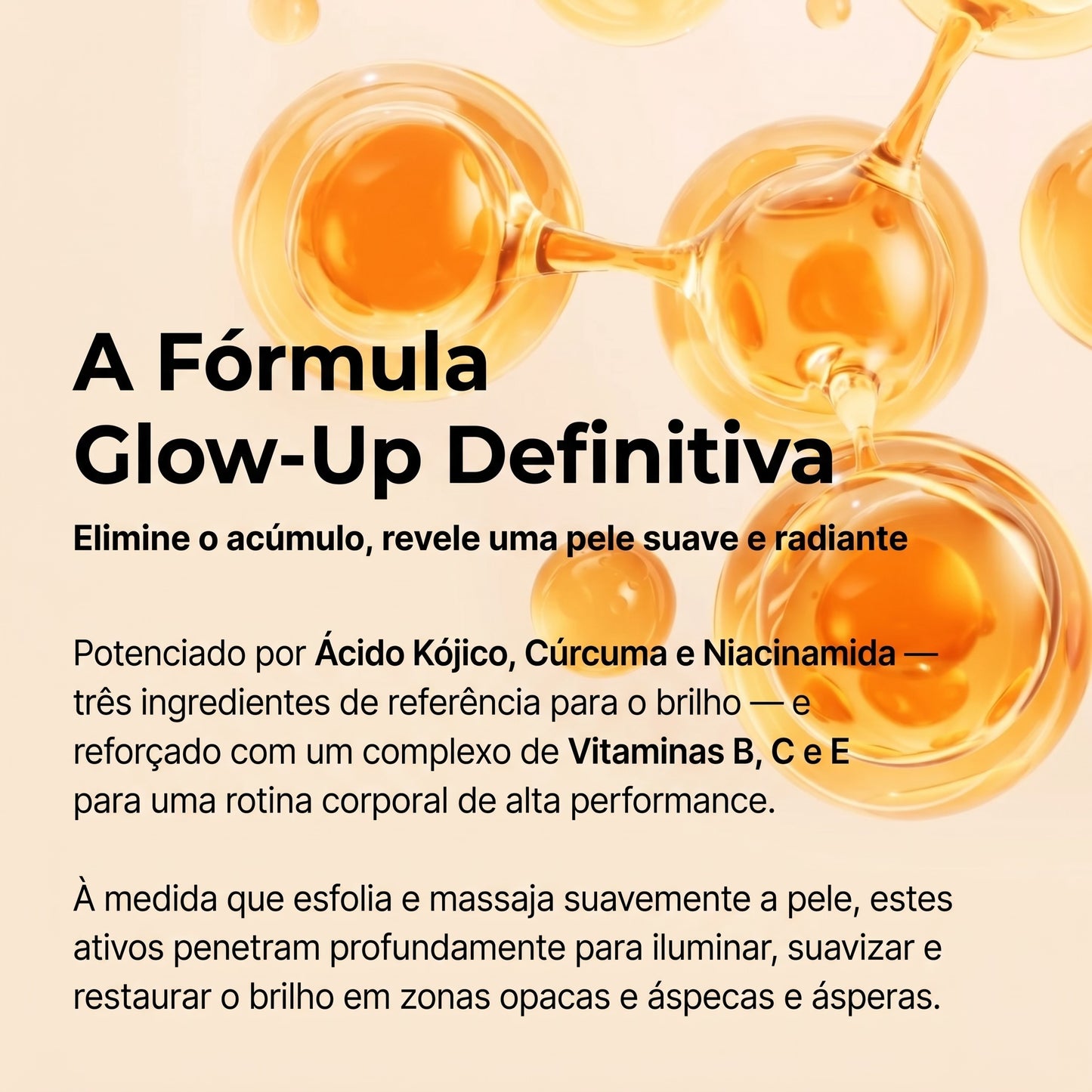 Spray Corporal Esfoliante com Ácido Kójico e Cúrcuma - GOLDEN PEEL™