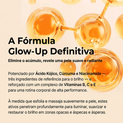 Spray Corporal Esfoliante com Ácido Kójico e Cúrcuma - GOLDEN PEEL™