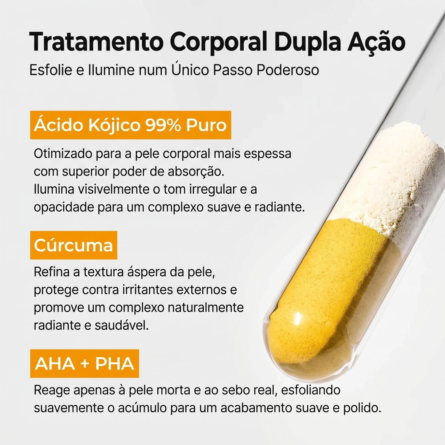 Spray Corporal Esfoliante com Ácido Kójico e Cúrcuma - GOLDEN PEEL™