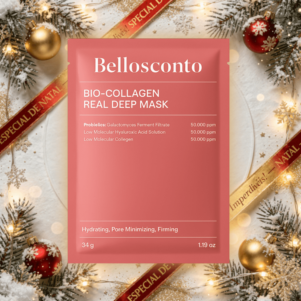 Máscaras Rejuvenescedoras de Bio - Colagénio Pacote 6 Unidades - BIOMASK™ - Comprar em Bello Sconto