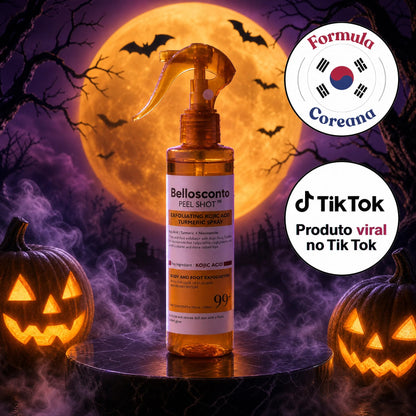Spray Corporal Esfoliante com Ácido Kójico e Cúrcuma - GOLDEN PEEL™ - Comprar em BelloSconto 🇵🇹